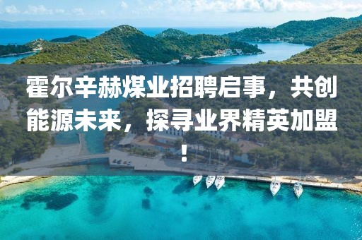 霍爾辛赫煤業(yè)招聘啟事，共創(chuàng)能源未來(lái)，探尋業(yè)界精英加盟！