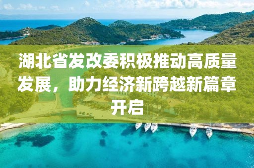 湖北省發(fā)改委積極推動高質(zhì)量發(fā)展，助力經(jīng)濟新跨越新篇章開啟