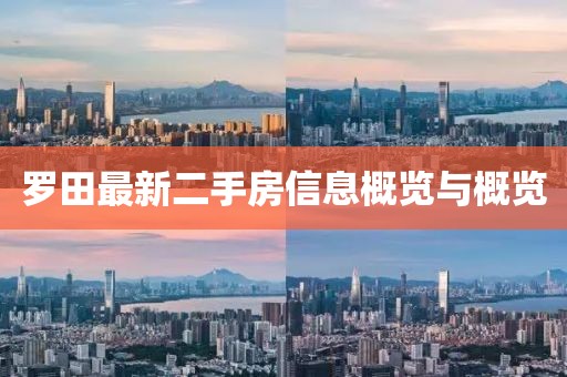 羅田最新二手房信息概覽與概覽