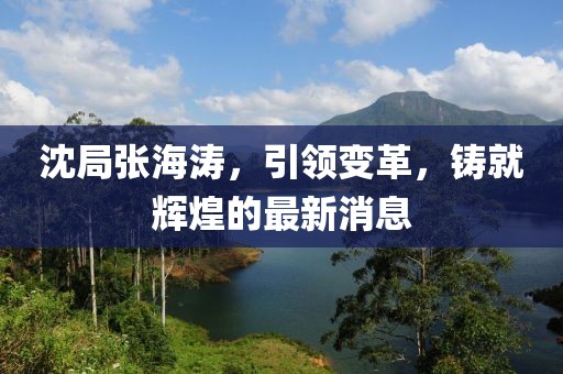 沈局張海濤，引領(lǐng)變革，鑄就輝煌的最新消息