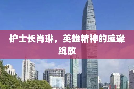 護(hù)士長(zhǎng)肖琳，英雄精神的璀璨綻放
