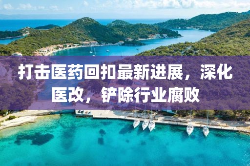 打擊醫(yī)藥回扣最新進(jìn)展，深化醫(yī)改，鏟除行業(yè)腐敗