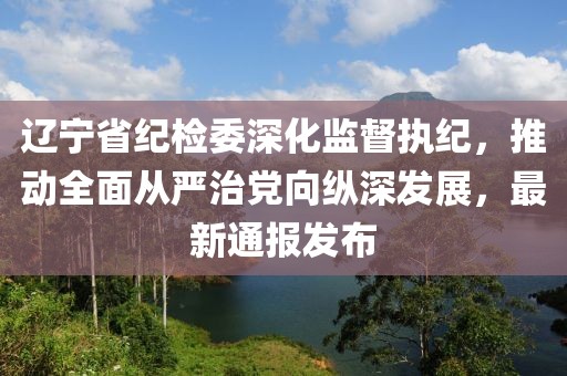 遼寧省紀(jì)檢委深化監(jiān)督執(zhí)紀(jì)，推動(dòng)全面從嚴(yán)治黨向縱深發(fā)展，最新通報(bào)發(fā)布