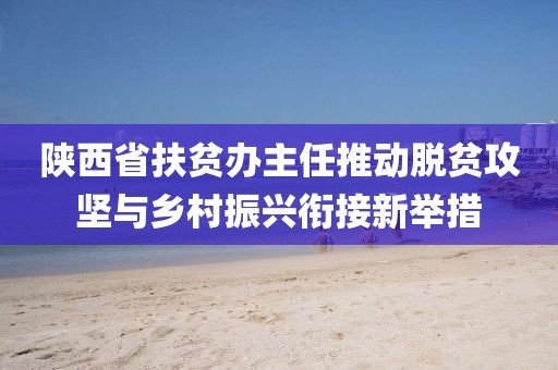 陜西省扶貧辦主任推動(dòng)脫貧攻堅(jiān)與鄉(xiāng)村振興銜接新舉措