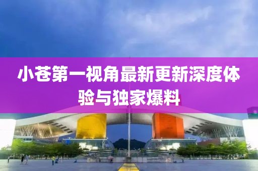 小蒼第一視角最新更新深度體驗(yàn)與獨(dú)家爆料