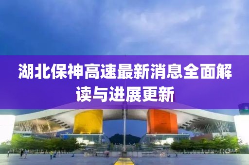 湖北保神高速最新消息全面解讀與進(jìn)展更新