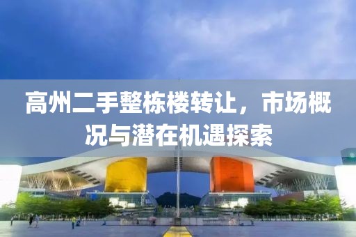 高州二手整棟樓轉(zhuǎn)讓，市場概況與潛在機(jī)遇探索