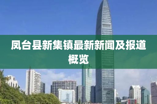 鳳臺(tái)縣新集鎮(zhèn)最新新聞及報(bào)道概覽