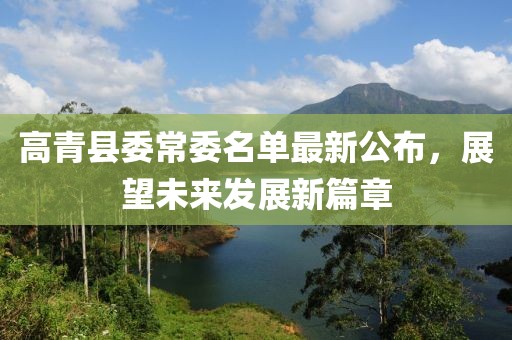 高青縣委常委名單最新公布，展望未來發(fā)展新篇章
