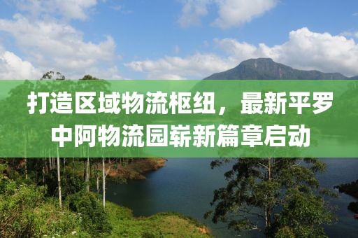 打造區(qū)域物流樞紐，最新平羅中阿物流園嶄新篇章啟動