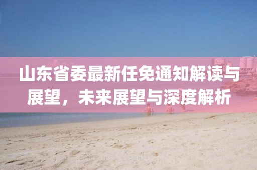 山東省委最新任免通知解讀與展望，未來(lái)展望與深度解析