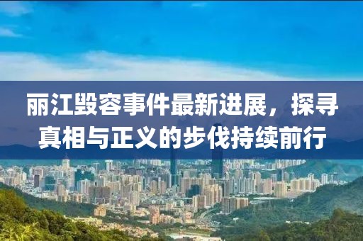 麗江毀容事件最新進(jìn)展，探尋真相與正義的步伐持續(xù)前行