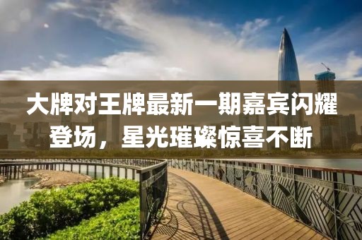 大牌對王牌最新一期嘉賓閃耀登場，星光璀璨驚喜不斷