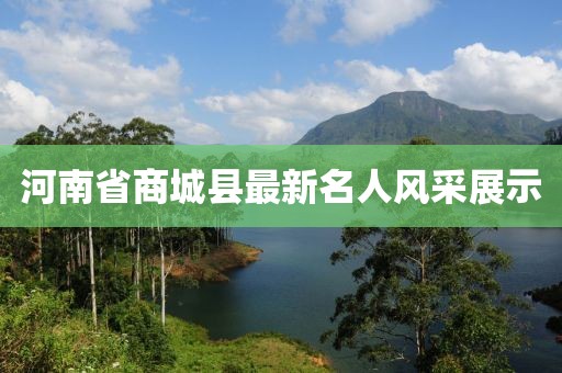 河南省商城縣最新名人風(fēng)采展示