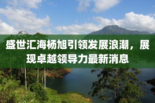 盛世匯海楊旭引領(lǐng)發(fā)展浪潮，展現(xiàn)卓越領(lǐng)導(dǎo)力最新消息