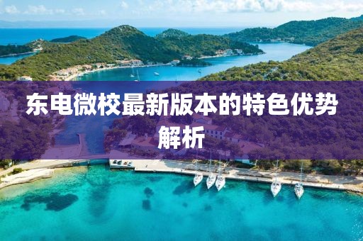 東電微校最新版本的特色優(yōu)勢解析