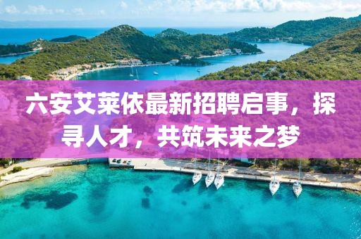 六安艾萊依最新招聘啟事，探尋人才，共筑未來之夢