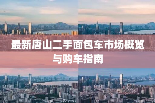 最新唐山二手面包車市場概覽與購車指南