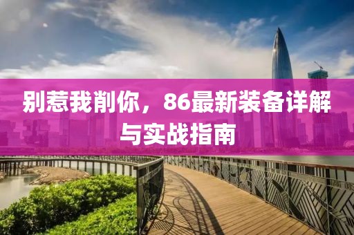 別惹我削你，86最新裝備詳解與實(shí)戰(zhàn)指南