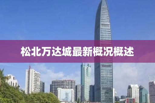 松北萬達城最新概況概述