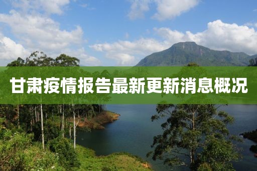 甘肅疫情報(bào)告最新更新消息概況