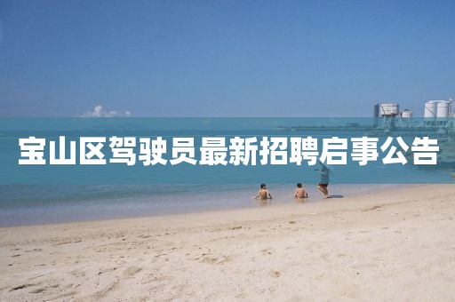 寶山區(qū)駕駛員最新招聘啟事公告