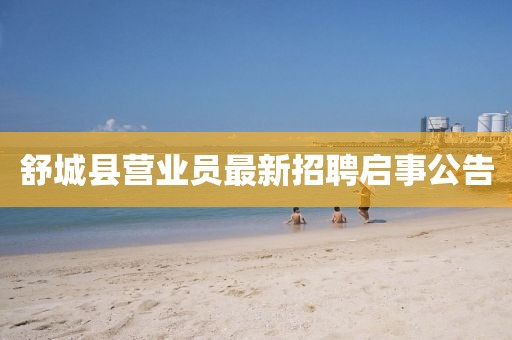 舒城縣營業(yè)員最新招聘啟事公告