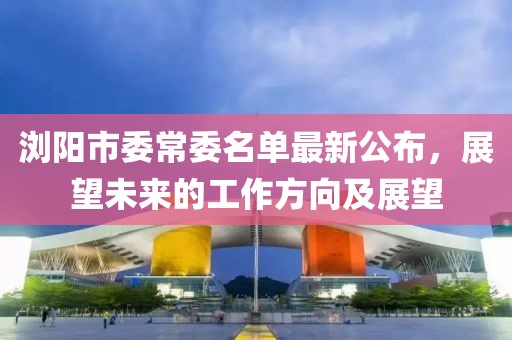 瀏陽市委常委名單最新公布，展望未來的工作方向及展望