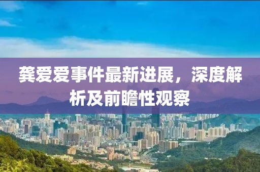 龔愛愛事件最新進(jìn)展，深度解析及前瞻性觀察