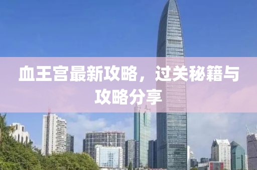 血王宮最新攻略，過關(guān)秘籍與攻略分享