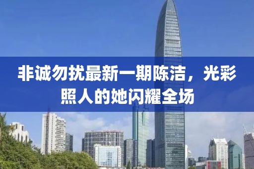 非誠(chéng)勿擾最新一期陳潔，光彩照人的她閃耀全場(chǎng)