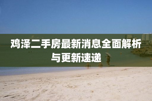 雞澤二手房最新消息全面解析與更新速遞