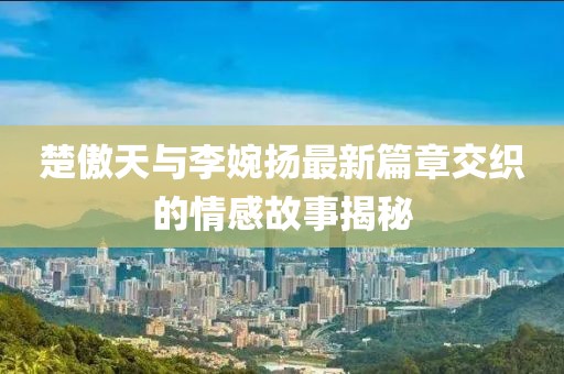 楚傲天與李婉揚最新篇章交織的情感故事揭秘