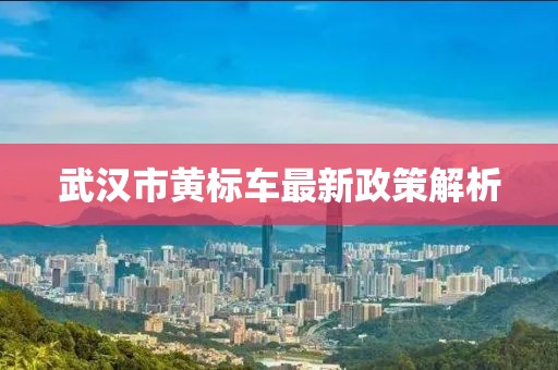 武漢市黃標(biāo)車最新政策解析