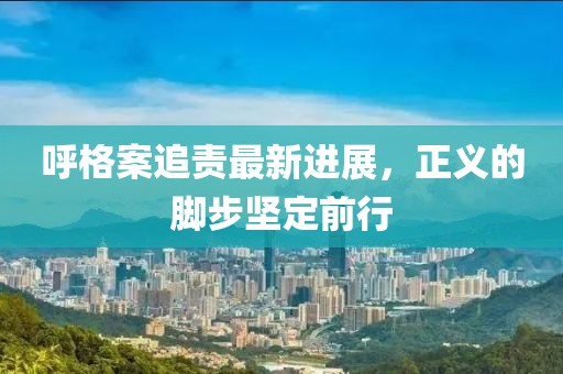 呼格案追責(zé)最新進(jìn)展，正義的腳步堅(jiān)定前行