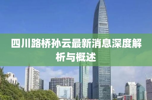 四川路橋?qū)O云最新消息深度解析與概述