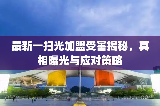 最新一掃光加盟受害揭秘，真相曝光與應(yīng)對(duì)策略