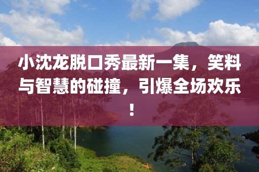 小沈龍脫口秀最新一集，笑料與智慧的碰撞，引爆全場歡樂！