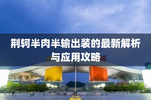 荊軻半肉半輸出裝的最新解析與應(yīng)用攻略