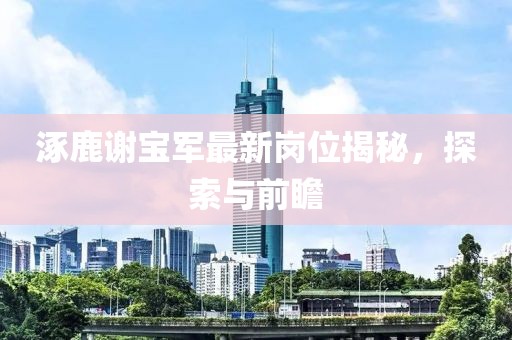 涿鹿謝寶軍最新崗位揭秘，探索與前瞻