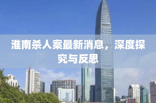 淮南殺人案最新消息，深度探究與反思
