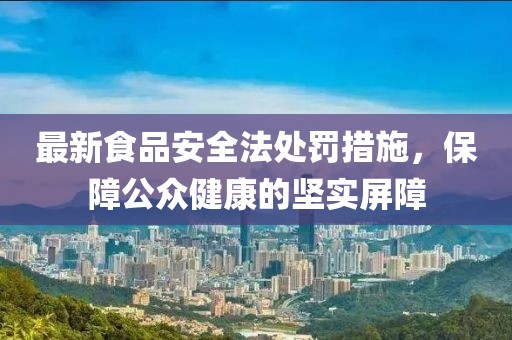 最新食品安全法處罰措施，保障公眾健康的堅(jiān)實(shí)屏障