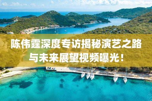 陳偉霆深度專訪揭秘演藝之路與未來展望視頻曝光！