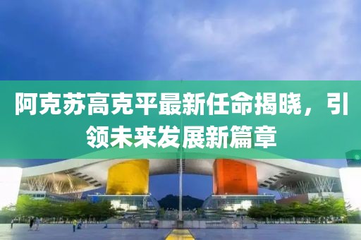 阿克蘇高克平最新任命揭曉，引領(lǐng)未來發(fā)展新篇章