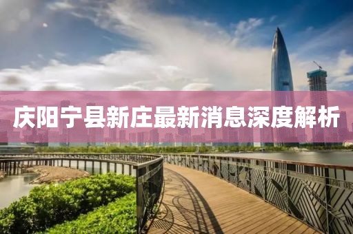 慶陽寧縣新莊最新消息深度解析