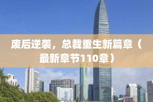 廢后逆襲，總裁重生新篇章（最新章節(jié)110章）