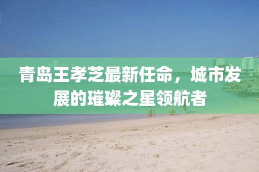青島王孝芝最新任命，城市發(fā)展的璀璨之星領航者