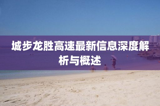城步龍勝高速最新信息深度解析與概述