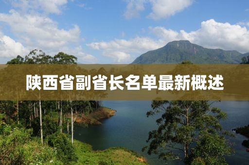 陜西省副省長名單最新概述