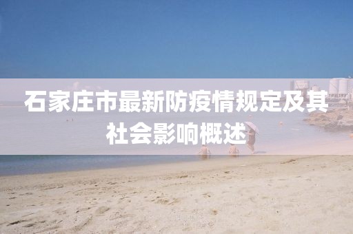 石家莊市最新防疫情規(guī)定及其社會(huì)影響概述